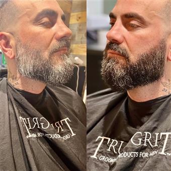 Joliet barber uses airbrushing for beard enhancements